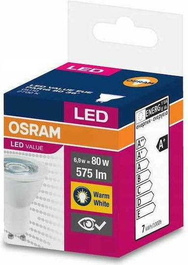 Osram LED Bulb 6.9W 294mm for Socket GU10 and Shape MR16 Natural White 575lm