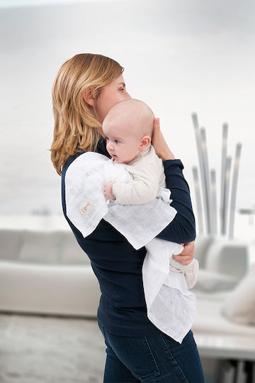 Sophie La Girafe Swaddles Muslin Swaddle Wraps White 70x70cm. 4pcs