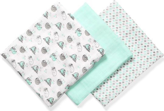 Babyono Πάνα Αγκαλιάς 70x70cm 3τμχ Babyono Πάνα Αγκαλιάς 70x70cm 3τμχ