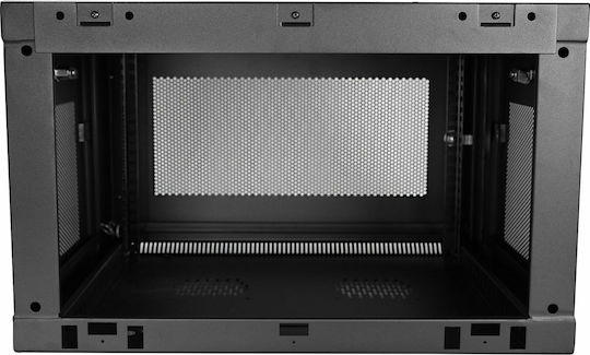 StarTech Επιτοίχια Καμπίνα Rack 6U Μαύρο RK616WALM