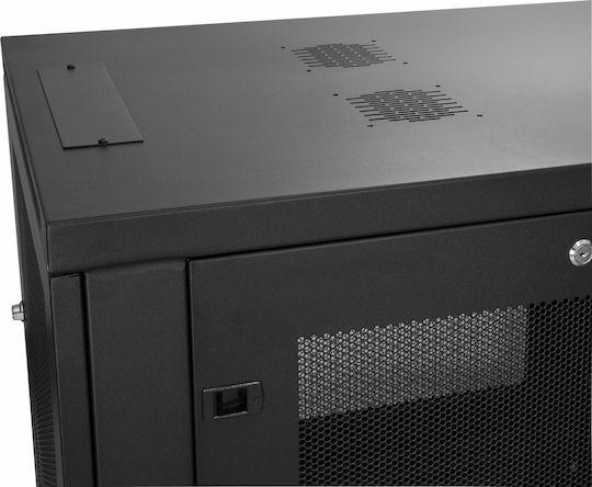 StarTech Επιτοίχια Καμπίνα Rack 6U Μαύρο RK616WALM