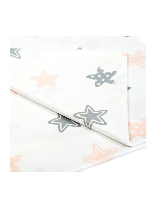 Dimcol Star Cotton Swaddle Wrap Gray 80x80cm.