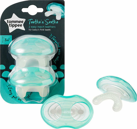 Tommee Tippee Teething Relief with Gel made of Silicone for 3 m+ 2pcs 43645050