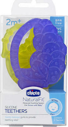 Chicco Μασητικός Κρίκος Οδοντοφυΐας από Σιλικόνη για 2 m+ Λεμόνι Σταφύλι