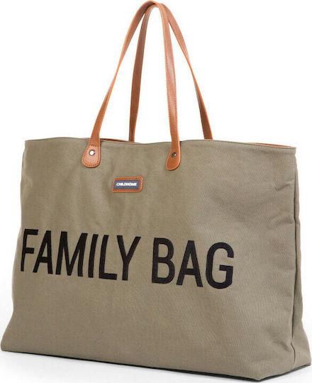 Childhome Shoulder/Hand Diaper Bag Family Khaki 55x18x40cm.