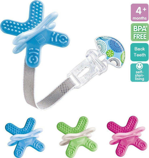 Mam Teething Ring Made of Rubber for 4 Months+ Pink