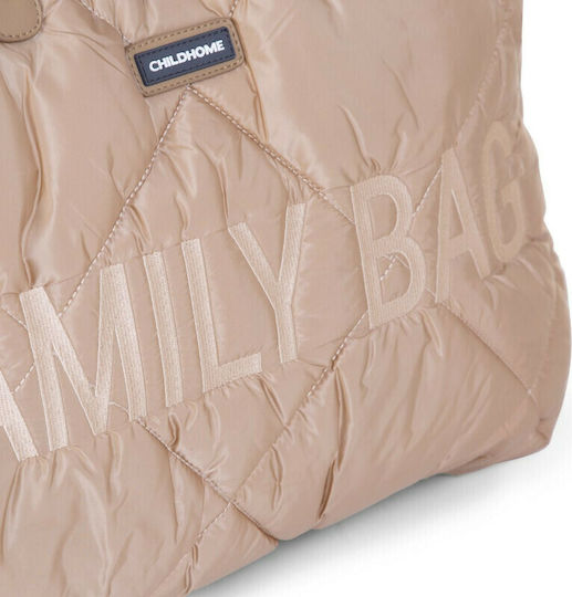 Childhome Τσάντα-Αλλαξιέρα Ώμου/Χειρός Family Beige 55x18x40εκ.