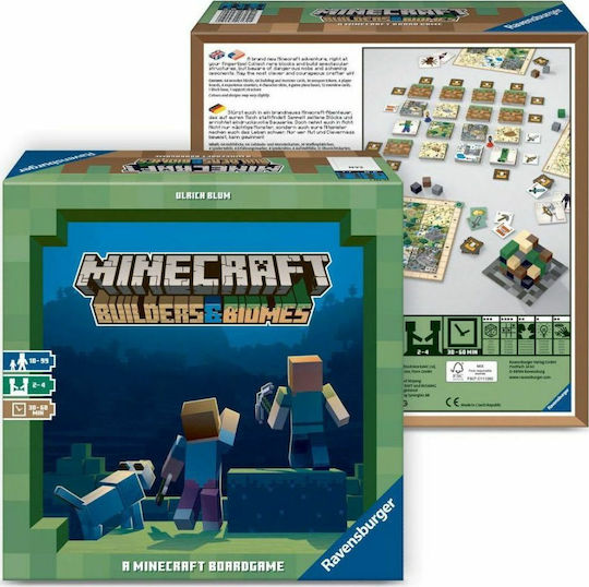 Επιτραπέζιο Παιχνίδι Minecraft Builders & Biomes για 2-4 Παίκτες 10+ Ετών (EN) Ravensburger