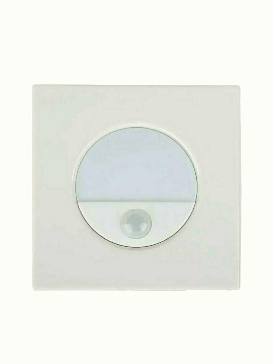 V-TAC Επιτοίχιο Εξωτερικό Σποτ LED IP20 3W με Φυσικό Λευκό Φως 8.4x4.2εκ.