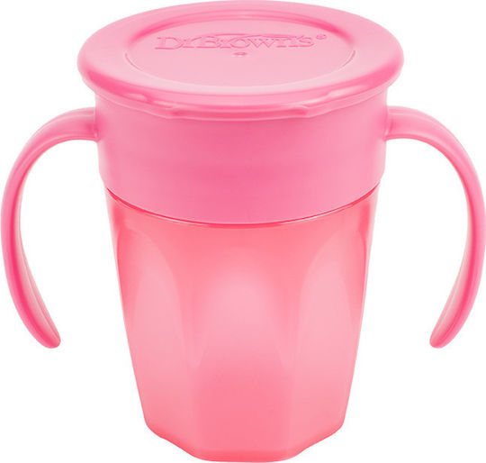 Dr. Brown's Baby Cup made of Plastic Pink 200ml for 6m+m+
