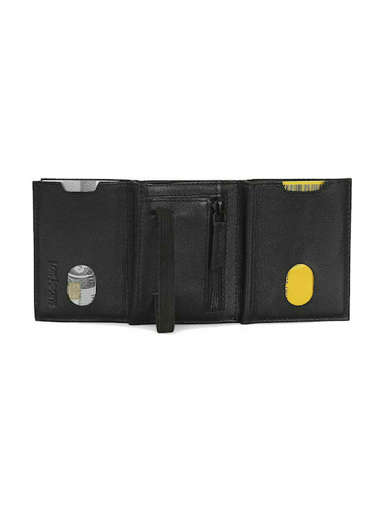 Leather Men's Wallet Classic with RFID Black