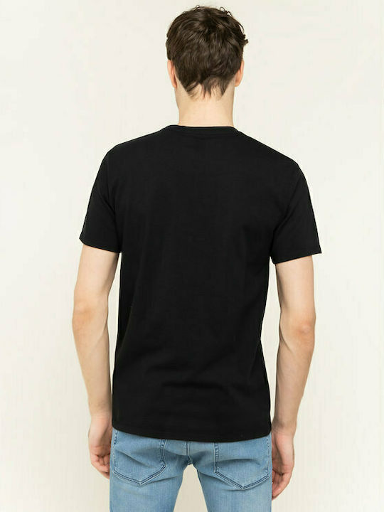 Levi's Housemark Ανδρικό T-shirt Μαύρο με Λογότυπο