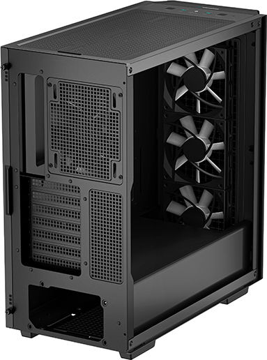 Deepcool CG540 Gaming Midi Tower Κουτί Υπολογιστή με Πλαϊνό Παράθυρο και RGB Φωτισμό Μαύρο