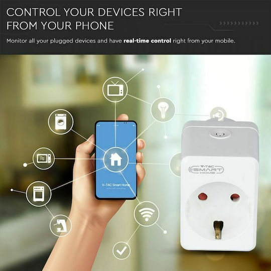 V-TAC Inteligent Un singur soclu cu 1 USB-A