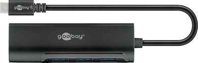 Goobay USB 3.0 4 Port Hub with USB-C Connection (77502)