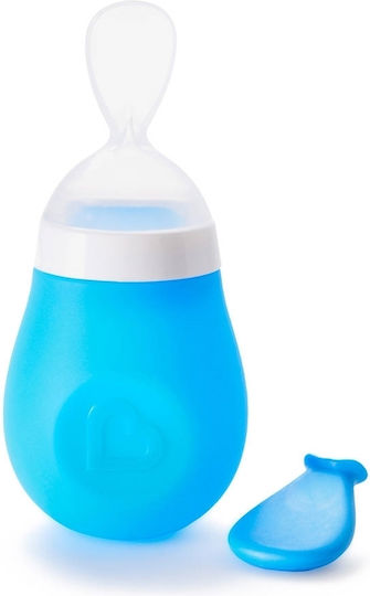 Munchkin Baby Spoon with Adjustable Flow made of Silicone for 4+ months Blue