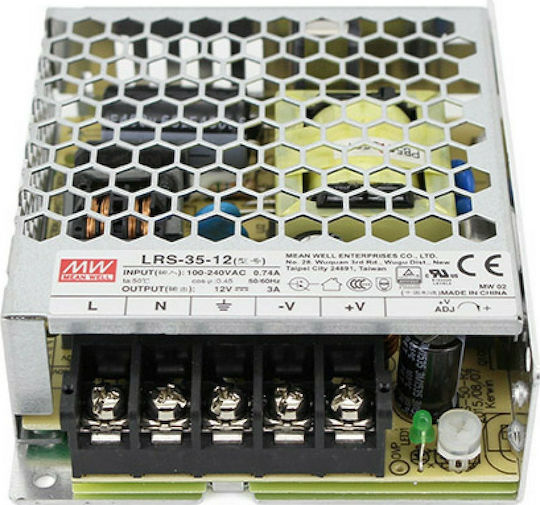 Mean Well Einstellbares LED-Netzteil IP20 Leistung 36W mit Ausgangsspannung 12V 2 Stück