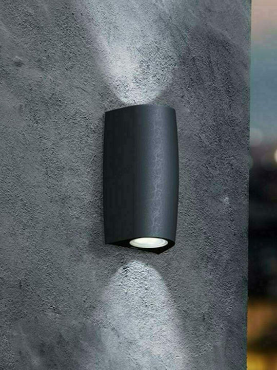 Fumagalli Marta 90 Επιτοίχιο Εξωτερικό Σποτ GU10 IP55 Διπλής Δέσμης