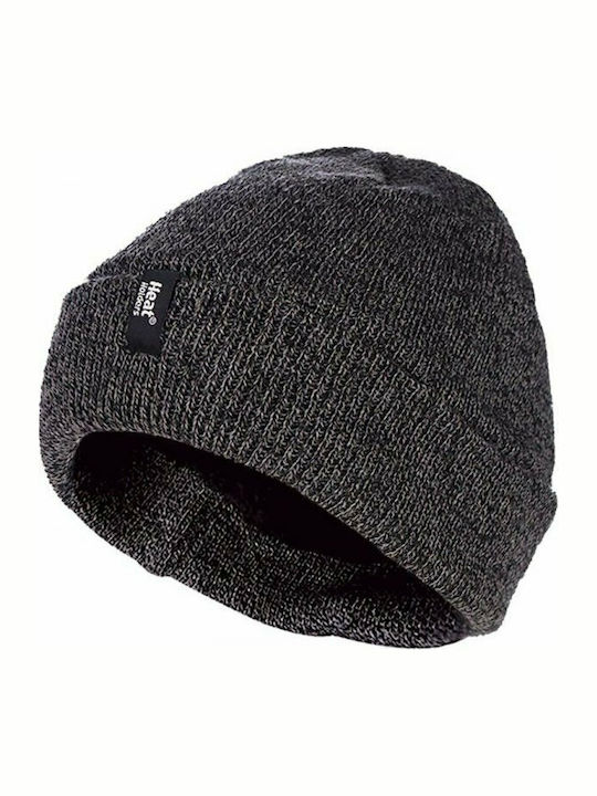 80123 Beanie Ανδρικός Σκούφος Πλεκτός σε Γκρι χρώμα