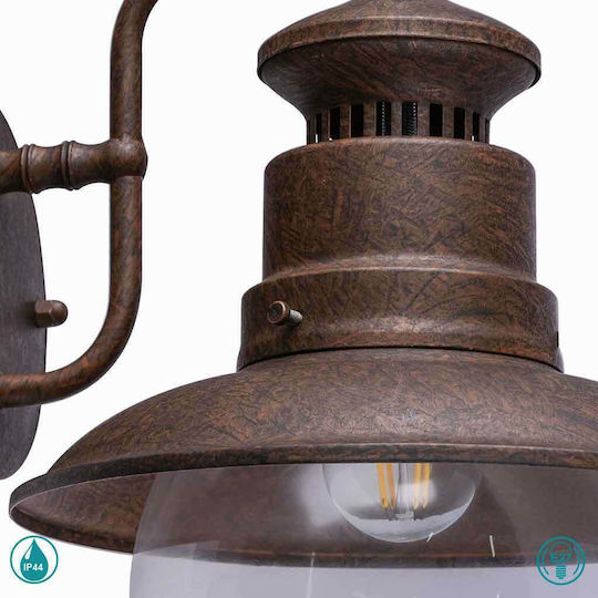Globo Lighting Sella Wandmontierte Außen-Hutleuchte E27 IP44