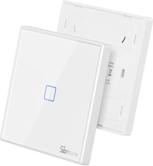 Sonoff RF-T2EU1C Wall-Mounted Touch Wall Switch Single with White Frame