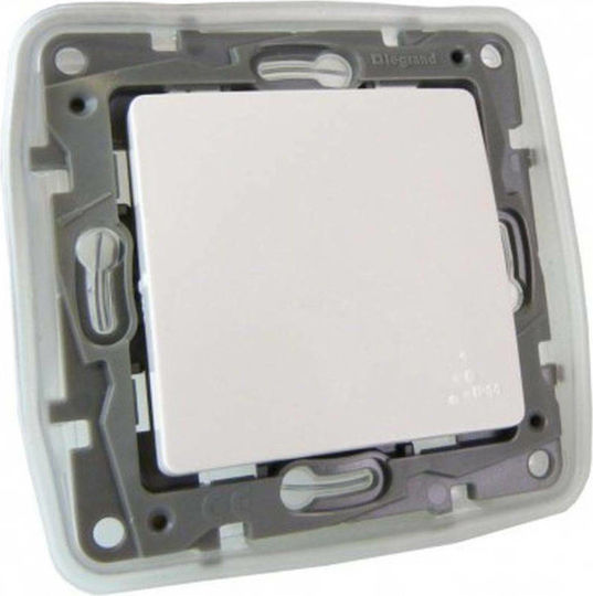 Legrand Niloe Recessed Wall Switch Lighting One-Way without Frame White