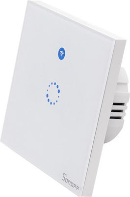 Sonoff T1 Recessed Electrical Lighting Wall Switch Wi-Fi Connected with Frame Touch Button White