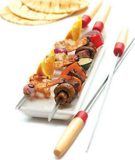 GrillPro Ανοξείδωτο Σουβλάκι 55cm 6τμχ