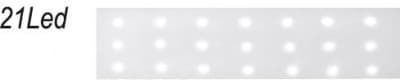 Adeleq Επιτοίχια Εξωτερική Πλαφονιέρα LED IP54 1.3W με Μπλε Φως 18x6εκ.