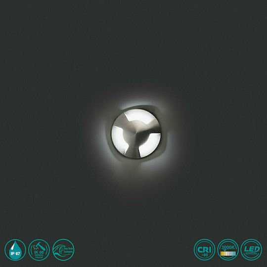 Faro Barcelona Kane Wall-Mounted Outdoor Spot Light LED IP67 3W with Warm White Light