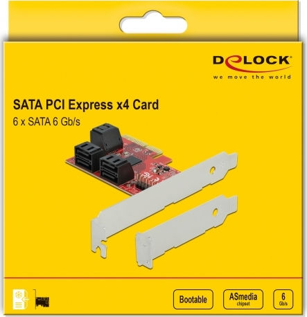 DeLock DeLock PCIe Karte mit 6 SATA Anschlüssen