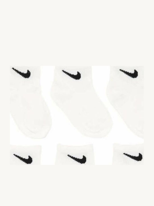 Nike Αθλητικές Παιδικές Κάλτσες Μακριές για Αγόρι Λευκές 6 Ζευγάρια