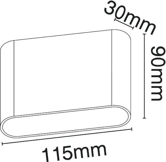 VK Lighting Πλαφονιέρα LED 4W 3000K 11.6x9.2x3.1εκ. VK Lighting Πλαφονιέρα LED 4W 3000K 11.6x9.2x3.1εκ.
