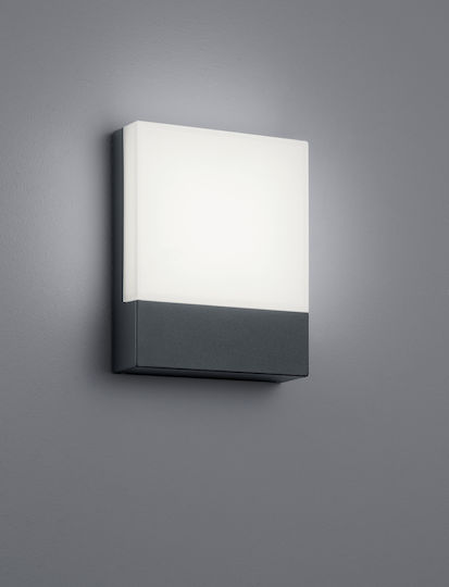 Trio Lighting Pecos Επιτοίχια Εξωτερική Πλαφονιέρα LED IP54 6W με Θερμό Λευκό Φως 16x20εκ.