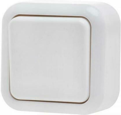 Geyer IP20 Wall-mounted Electrical Wall Switch Basic with White Frame