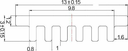 Aca LED Strip Accessory mit Wärmeableitungskühler 2Stück P42A
