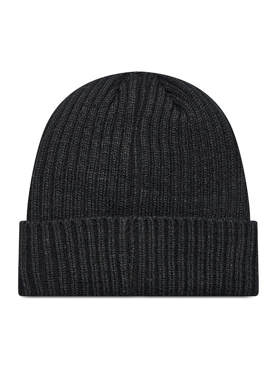 4F Beanie Ανδρικός Σκούφος με Rib Πλέξη σε Μαύρο χρώμα