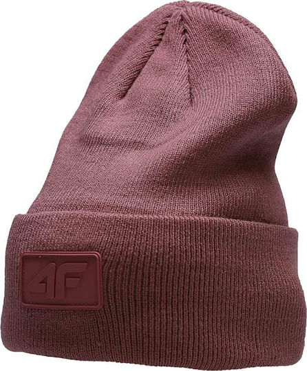 Knitted Beanie Cap Pink