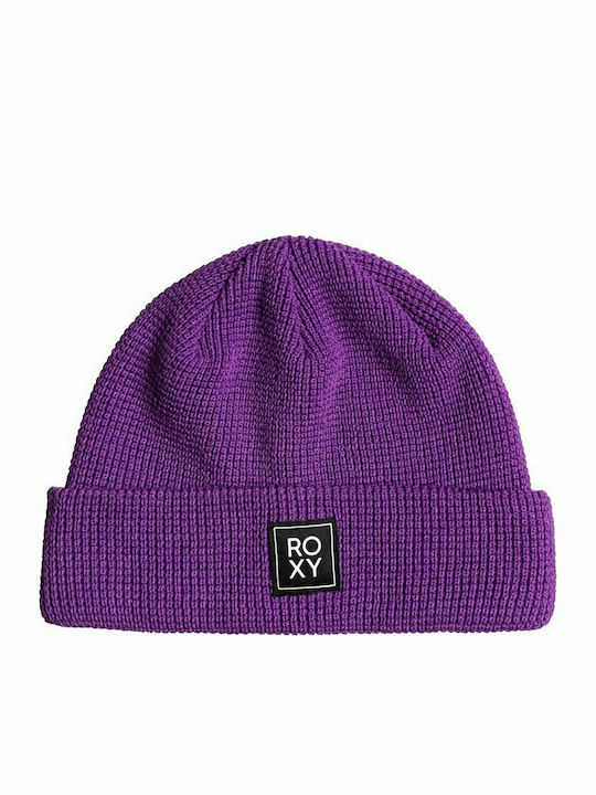 Beanie Γυναικείος Σκούφος Πλεκτός σε Μωβ χρώμα