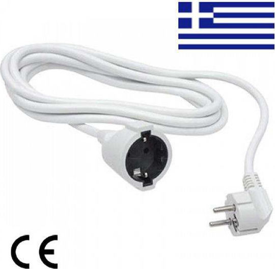 CHaralampidis Extension Cable Cord 3 x 1.5mm²/3m White