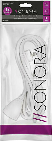 Sonora EC3W100 Extension Cable Cord 3 x 1.5mm²/3m White