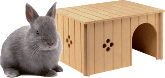 Ferplast House for Guinea pig / Rabbit Sin Wooden 26x17.3x13cm. 84645099
