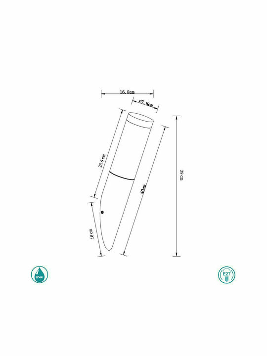 Globo Lighting Boston Aplica de exterior montată pe perete E27 IP44