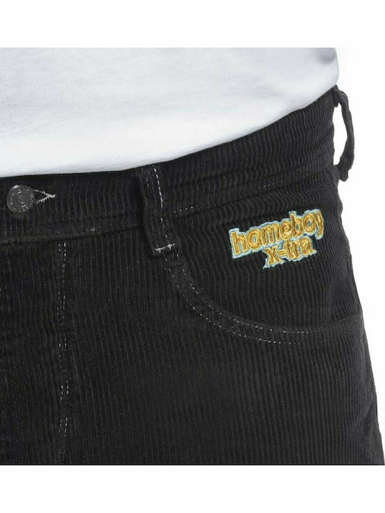 Pantaloni cu Croială Largă Negru