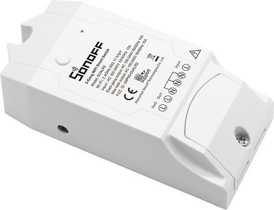 Sonoff DUALR2 Smart Ενδιάμεσος Διακόπτης Wi-Fi σε Λευκό Χρώμα