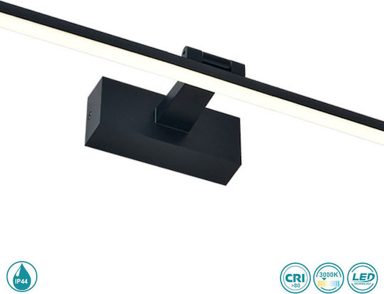 Viokef Jasper Modern Lamp Bathroom with Integrated LED and Warm White Light Black 59.5x6cm