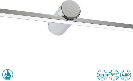 Viokef Rocco Modern Lamp Bathroom with Integrated LED and Warm White Light Silver 62.5x18cm