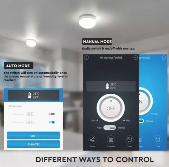 V-TAC Wi-Fi Temperature and Humidity Sensor