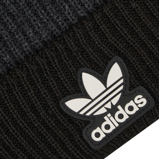 Adicolor Collegiate Pom Pom Beanie Unisex Căciulă Tricotată Neagră