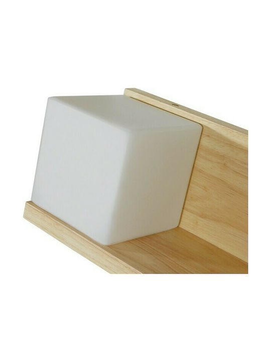 GloboStar Modern Lamp Wall with Socket E27 Beige 30x14.5x15cm